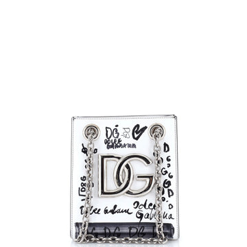 Dolce & Gabbana 3.5 Chain Bucket Bag Graffiti Printed Leather