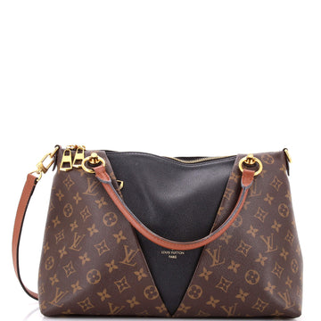 Louis Vuitton V Tote Monogram Canvas and Leather MM