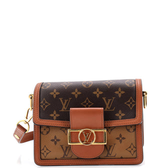 Louis Vuitton Dauphine Shoulder Bag Reverse Monogram Canvas Mini