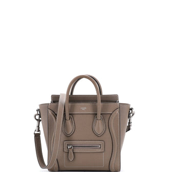 Celine Luggage Bag Grainy Leather Nano