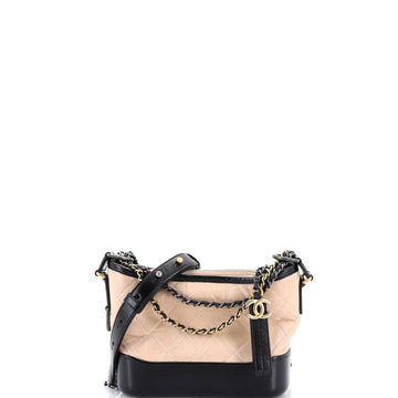 Chanel Gabrielle Hobo Quilted Aged Calfskin Small