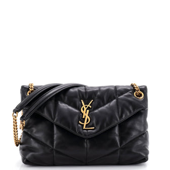 Saint Laurent Loulou Puffer Shoulder Bag Quilted Leather Small