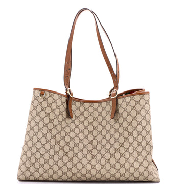 Gucci Emblem Tote GG Coated Canvas Maxi