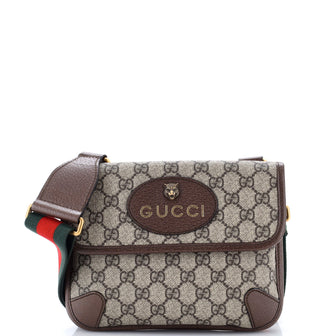 Gucci Neo Vintage Flap Messenger GG Coated Canvas Small