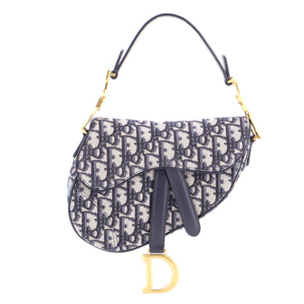 Christian Dior Saddle Handbag Oblique Canvas Mini