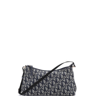 Christian Dior Vintage Trotter Pochette Shoulder Bag Diorissimo Canvas Small