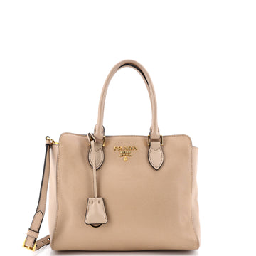 Prada Convertible Open Tote Saffiano Leather Small