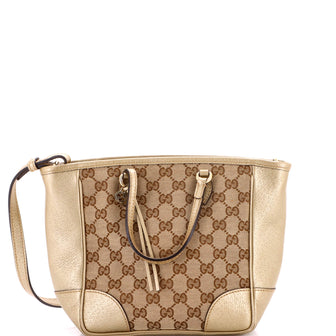 Gucci Bree Convertible Tote GG Canvas with Leather Small