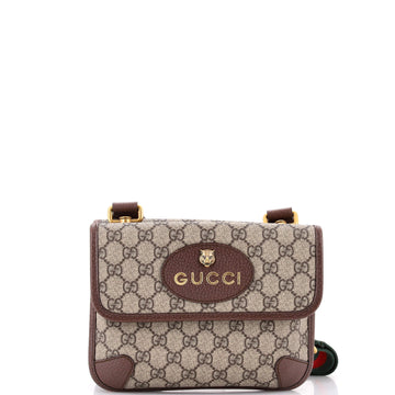 Gucci Neo Vintage Flap Messenger GG Coated Canvas Small