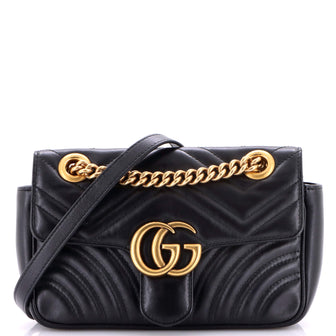 Gucci GG Marmont Flap Bag Matelasse Leather Mini