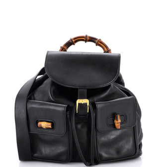 Gucci Vintage Bamboo Backpack Leather Medium