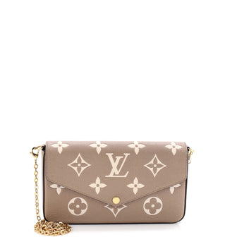 Louis Vuitton Felicie Pochette Bicolor Monogram Empreinte Giant