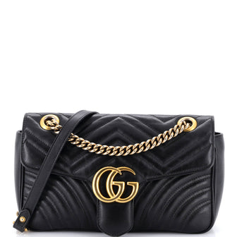Gucci GG Marmont Flap Bag Matelasse Leather Medium