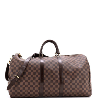 Louis Vuitton Keepall Bandouliere Bag Damier 55