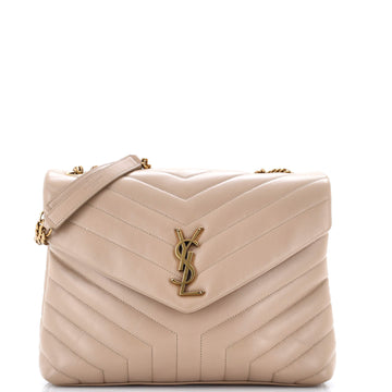 Saint Laurent Loulou Shoulder Bag Matelasse Chevron Leather Medium