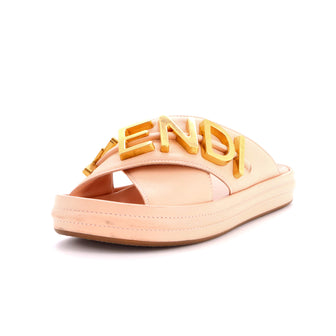 Fendi Women's Fendigraphy Slide Sandals Leather