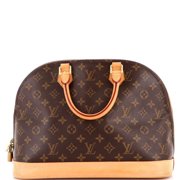 Louis Vuitton Alma Handbag Monogram Canvas MM