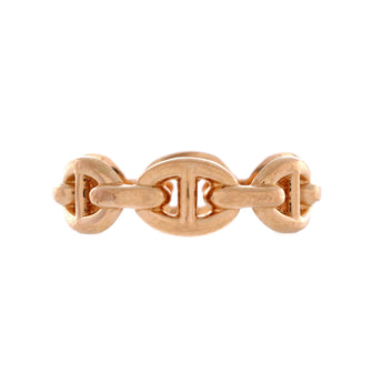 Hermes Chaine d'Ancre Enchainee Ring 18K Rose Gold Small