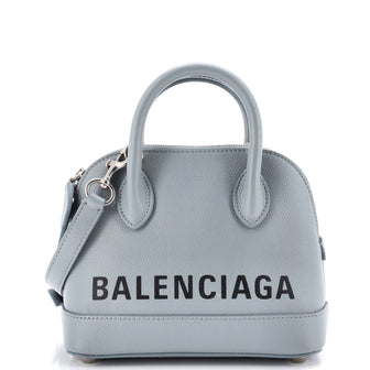 Balenciaga Logo Ville Bag Leather XXS