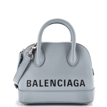 Balenciaga Logo Ville Bag Leather XXS