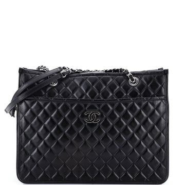 Chanel Classic CC Shopping Tote Quilted Calfskin Large
