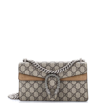 Gucci Dionysus Bag GG Coated Canvas with Crystal Embellished Metal Small