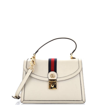 Gucci Ophidia Flap Top Handle Bag Leather Small