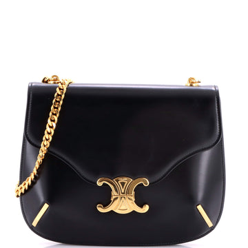 Celine Besace Triomphe Shoulder Bag Smooth Calfskin Small