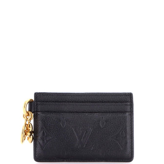 Louis Vuitton LV Charms Card Holder Monogram Empreinte Leather