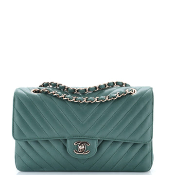 Chanel Classic Double Flap Bag Chevron Lambskin Medium