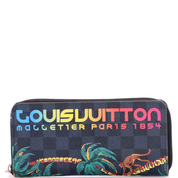 Louis Vuitton Zippy Wallet Limited Edition Damier Cobalt Jungle Vertical