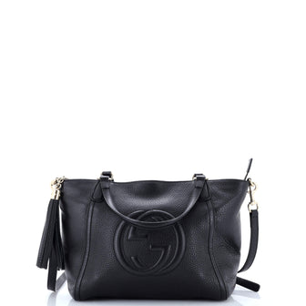 Gucci Soho Convertible Top Handle Bag Leather Small