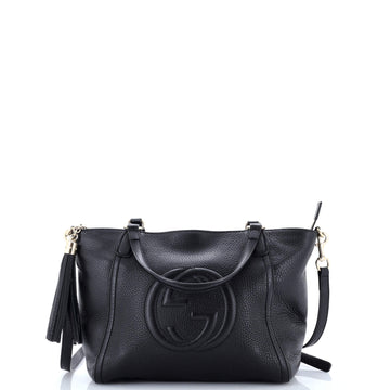 Gucci Soho Convertible Top Handle Bag Leather Small