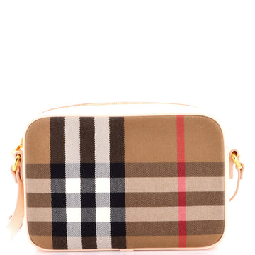 Burberry Camera Bag House Check Canvas Large