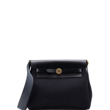 Hermes Herbag Zip Toile and Leather 20