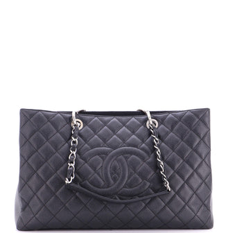 Chanel Grand Shopping Tote Quilted Caviar XL