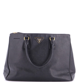 Prada Double Zip Lux Tote Saffiano Leather Large