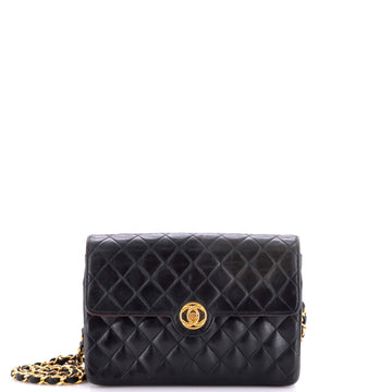 Chanel Vintage CC Chain Flap Bag Quilted Lambskin Small
