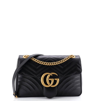 Gucci GG Marmont Flap Bag Matelasse Leather Medium