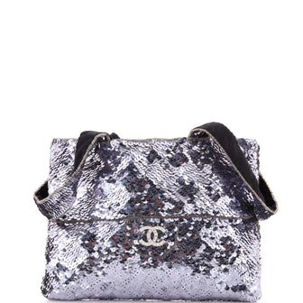 Chanel Trompe L'Oeil CC Evening Bag Sequins