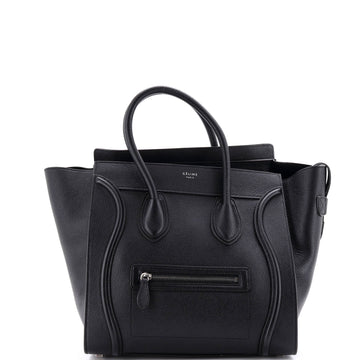 Celine Luggage Bag Grainy Leather Mini