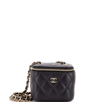 Chanel Classic Vanity Case with Chain Quilted Lambskin Mini