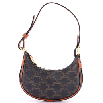 Celine Ava Bag Triomphe Coated Canvas Mini
