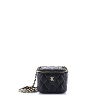 Chanel Classic Vanity Case with Chain Quilted Lambskin Mini