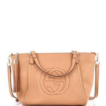 Gucci Soho Convertible Top Handle Bag Leather Small