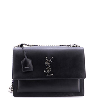 Saint Laurent Sunset Crossbody Bag Leather Large