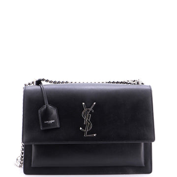Saint Laurent Sunset Crossbody Bag Leather Large