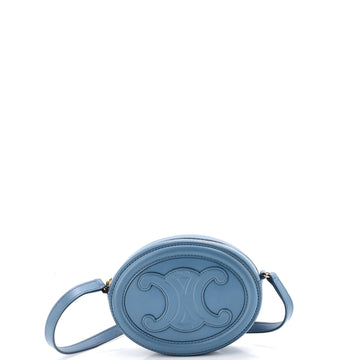 Celine Triomphe Oval Crossbody Bag Leather Mini