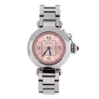 Cartier Miss Pasha Quartz Watch Stainless Steel 27
