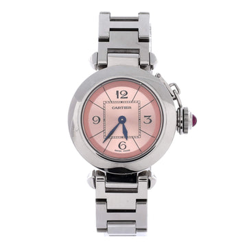 Cartier Miss Pasha Quartz Watch Stainless Steel 27